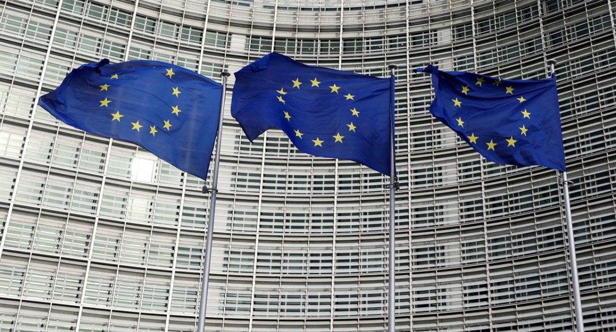 Banderas de la Unión Europea. Foto: Reuters