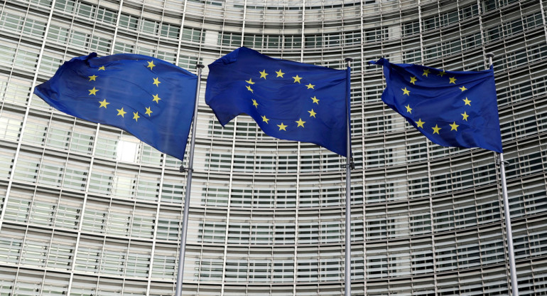 Banderas de la Unión Europea. Foto: Reuters