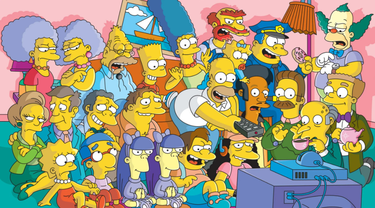 La historia retratada en Los Simpsons. Foto: Archivo.