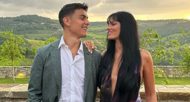 Paulo Dybala y Oriana Sabatini. Foto: Instagram @orianasabatini.