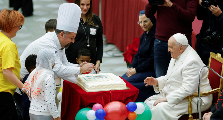 Cumpleaños del Papa Francisco. Foto: Reuters.