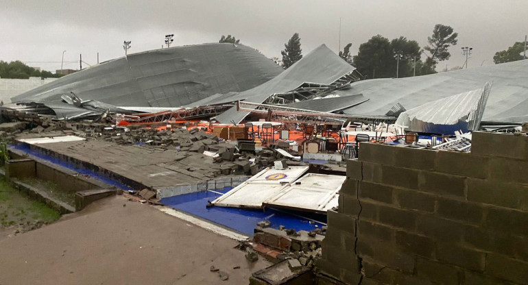 Bahía Blanca después del temporal. Foto: NA.