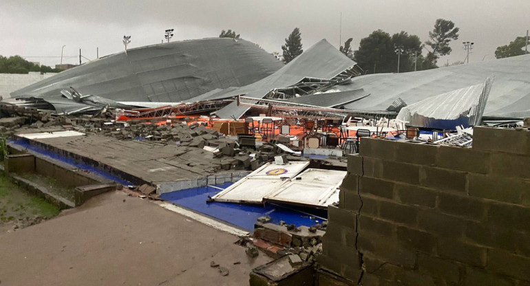 Bahía Blanca después del temporal. Foto: NA.