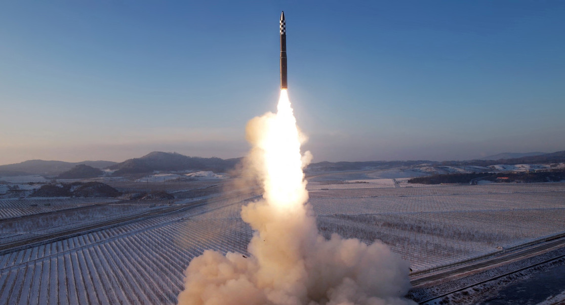 Lanzamiento del Hwasong-18 en Corea del Norte. Foto: Reuters.