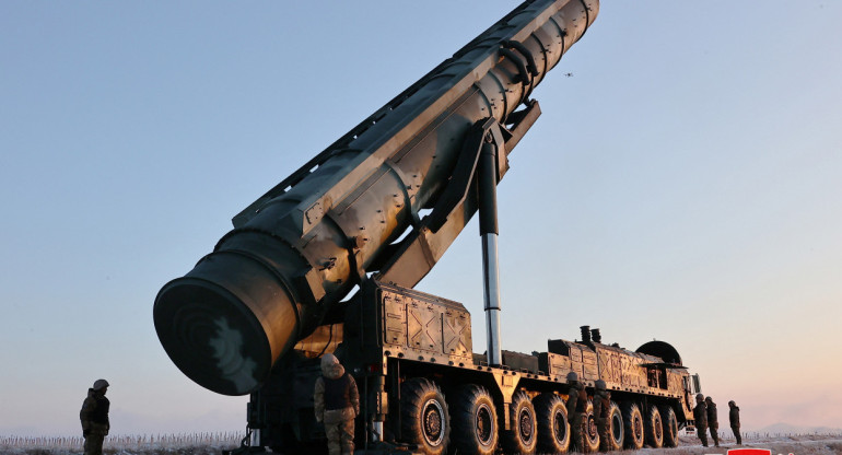 Lanzamiento del Hwasong-18 en Corea del Norte. Foto: Reuters.