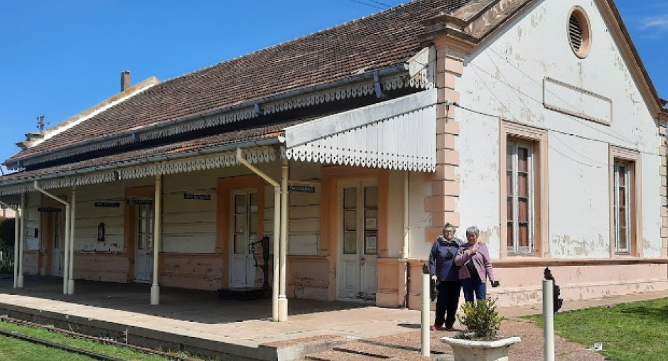 Estación de tren de Urdinarrain. Foto: Google Maps.