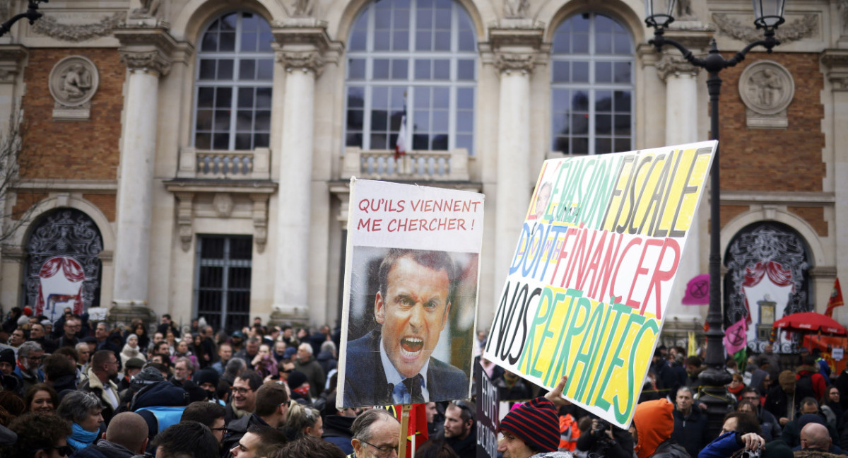 Migrantes en Francia. Foto: EFE