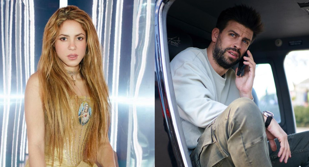 Shakira y Gerard Piqué. Fotos:  Instagram.