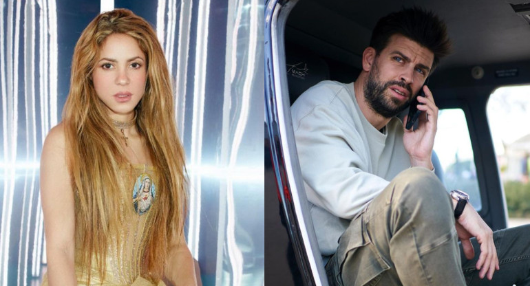 Shakira y Gerard Piqué. Fotos:  Instagram.