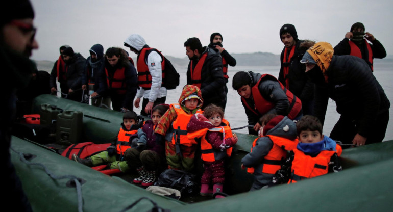 Migrantes en Francia. Foto: Reuters