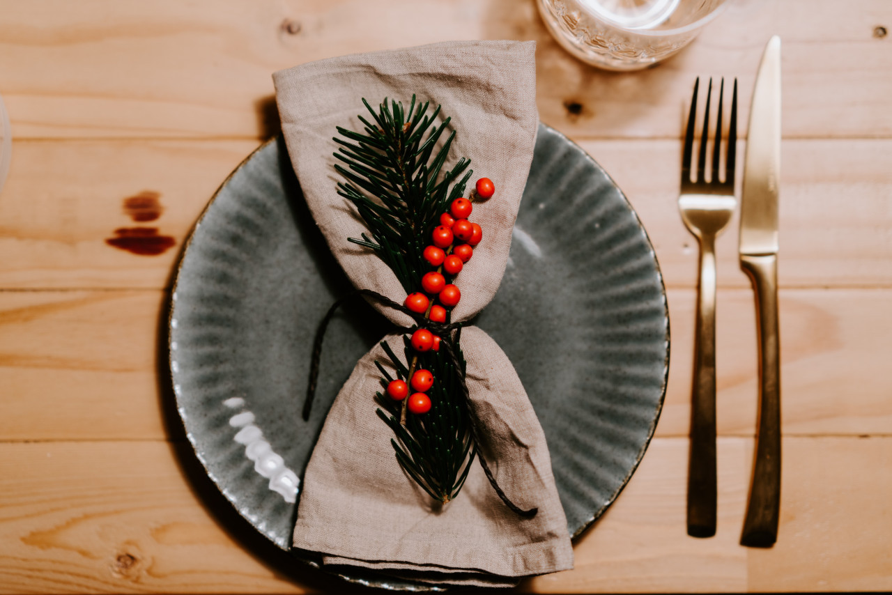 Cena navideña. Foto Unsplash.