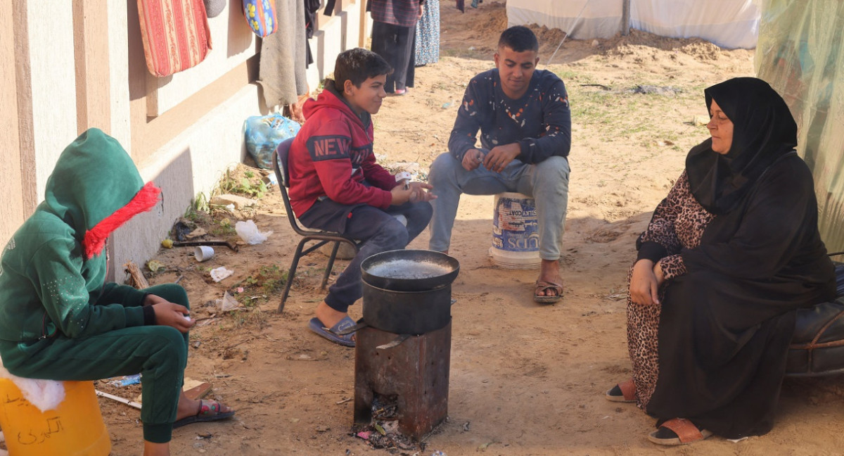 Hambre en Gaza. Foto: Reuters