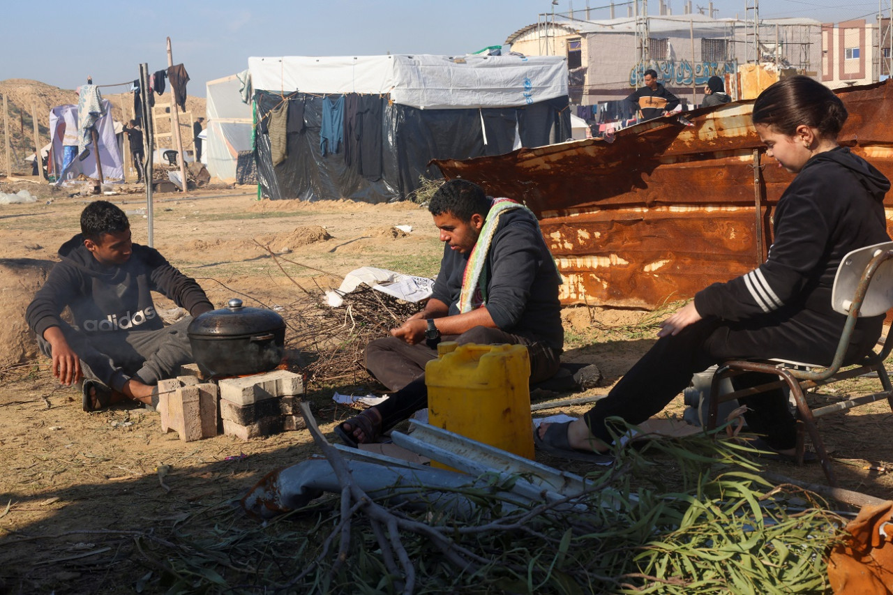 Hambre en Gaza. Foto: Reuters