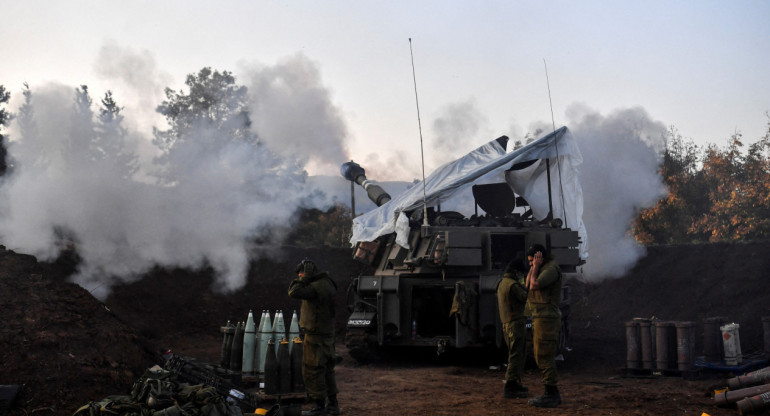 Combates frontera entre Israel y el Líbano. Foto: Reuters