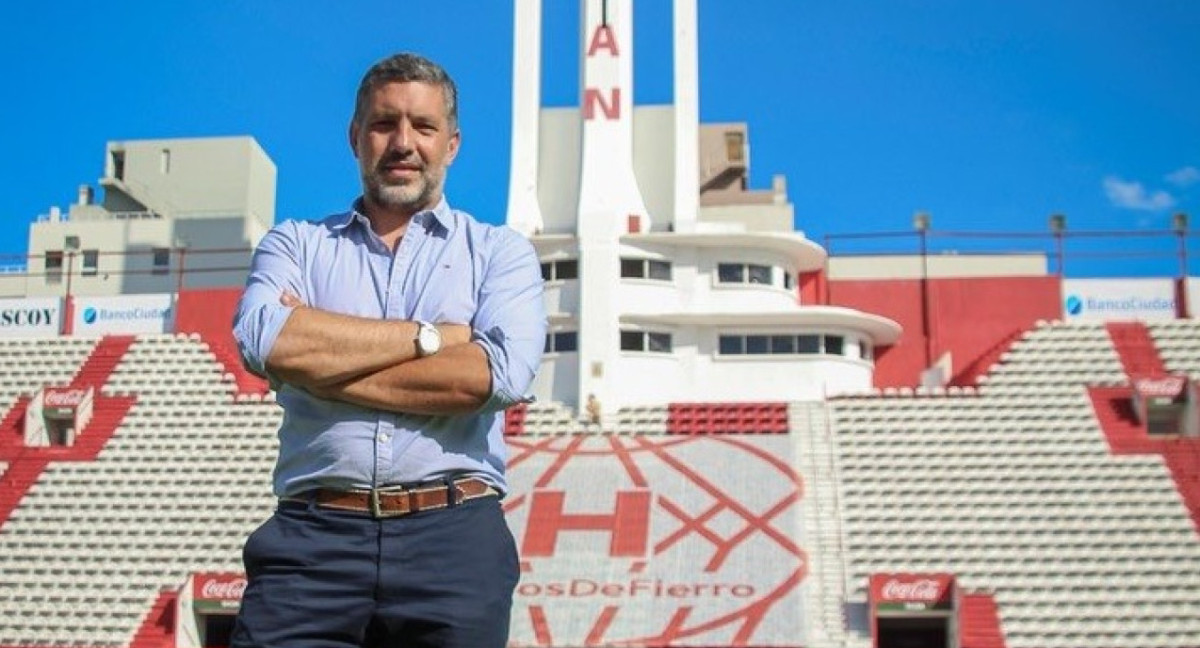 David Garzón, presidente de Huracán.