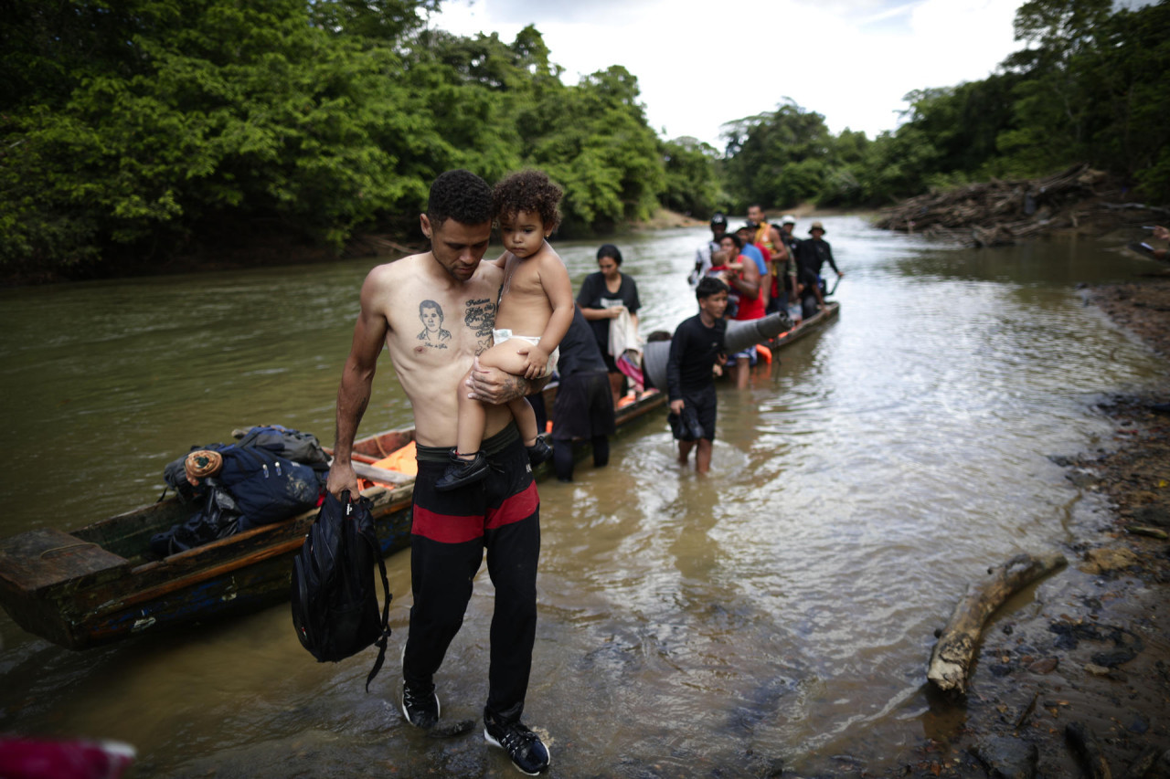 Crisis migratoria y consecuencias del Cambio Climático en Panamá. Foto: EFE