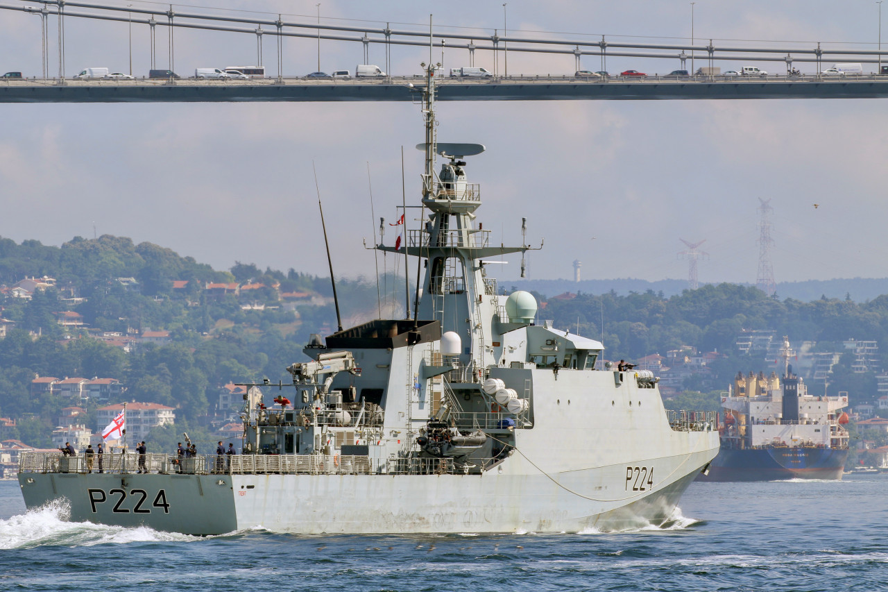 El patrullero británico HMS Trent. Foto: Reuters