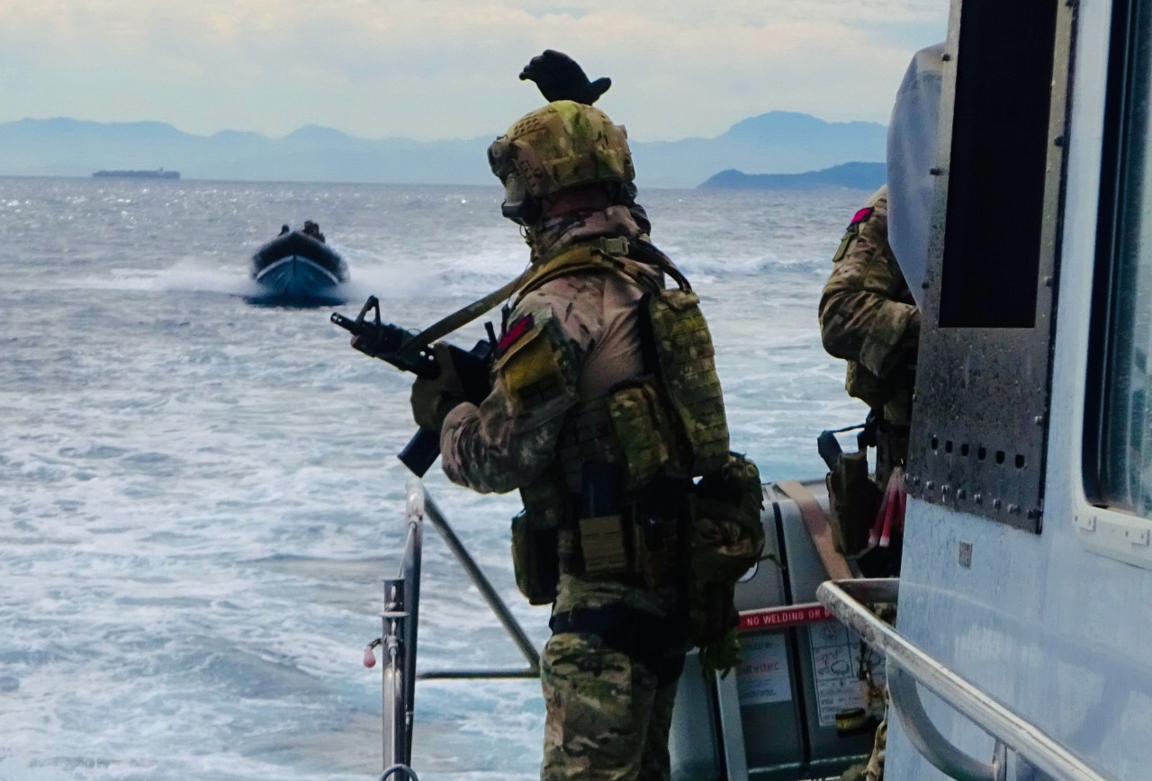 El buque de guerra HMS Trent de Reino Unido. Foto: X @HMS Trent