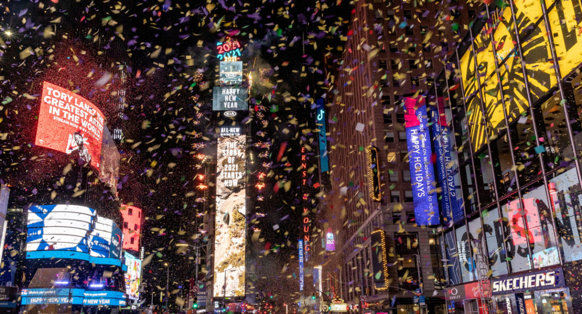 Año nuevo en Nueva York. Foto: Reuters