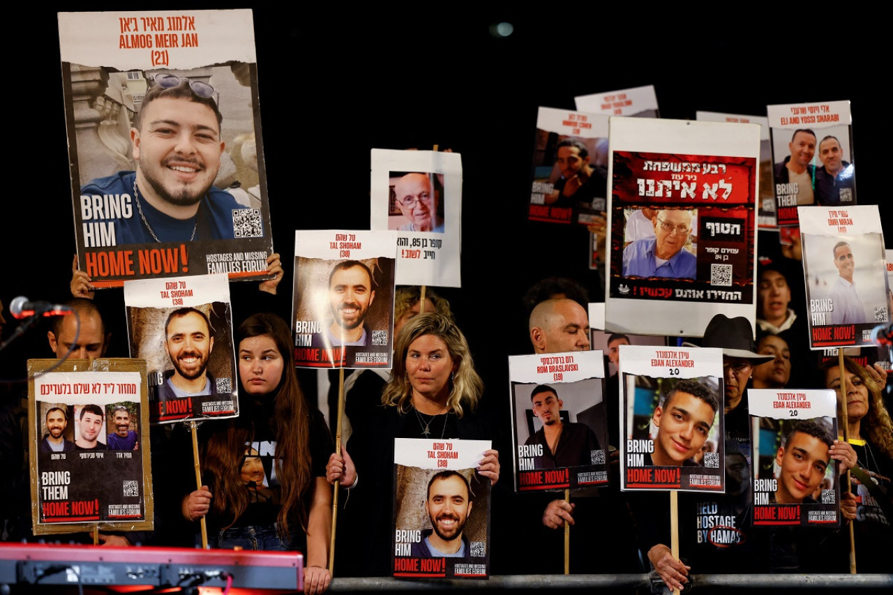 Manifestaciones en Tel Aviv. Foto: Reuters.