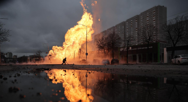 Ataque de Rusia a Ucrania. Foto: EFE.