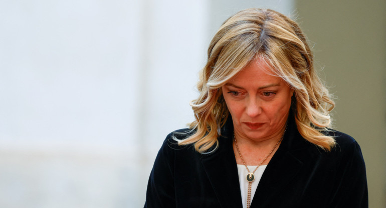 Giorgia Meloni, primera ministra de Italia. Foto: Reuters.