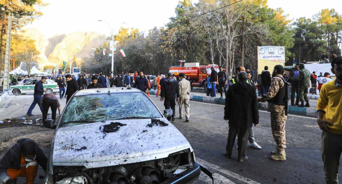 Daños en Irán tras ataque terrorista. Foto: EFE.