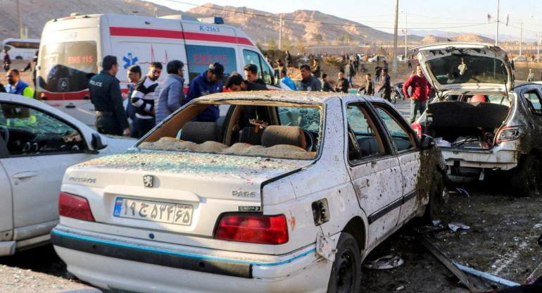 Daños en Irán tras ataque terrorista. Foto: EFE.