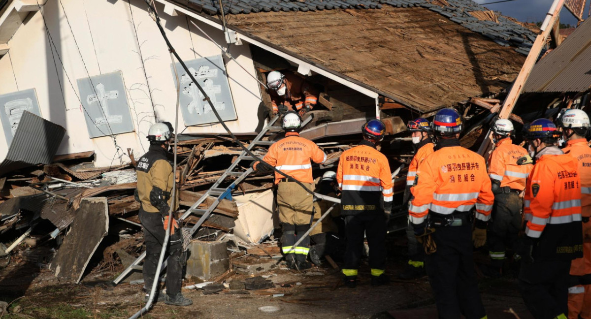 Consecuencias del terremoto en Japón. Foto: EFE.