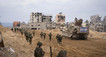 Soldados israelíes en la Franja de Gaza; guerra Israel-Hamás: Foto: X @idfonline