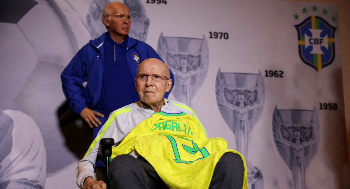 Mário Jorge Lobo Zagallo, exfutbolista y exentrenador de Brasil. Foto: Reuters.