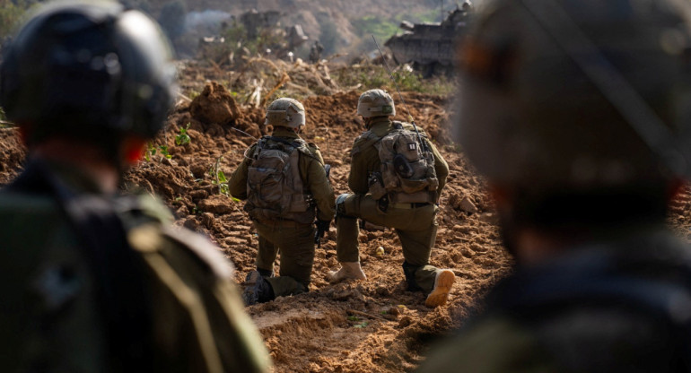 Ejército israelí en Gaza. Foto: Reuters.