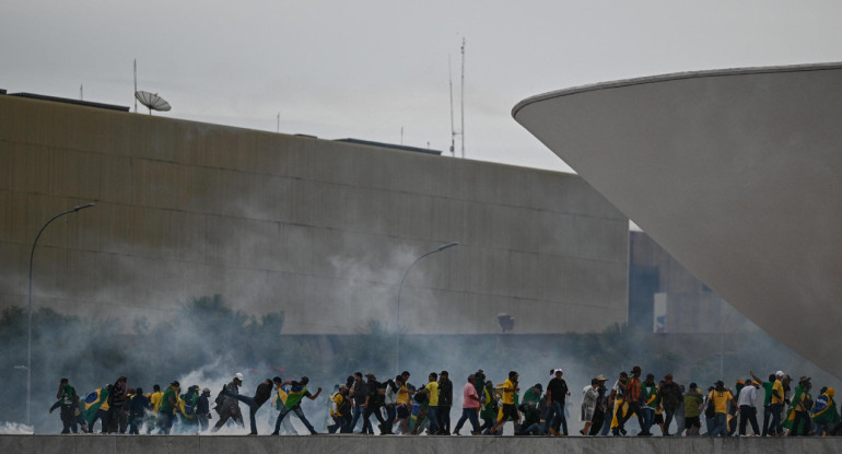 Asalto en Brasilia. Foto: EFE.