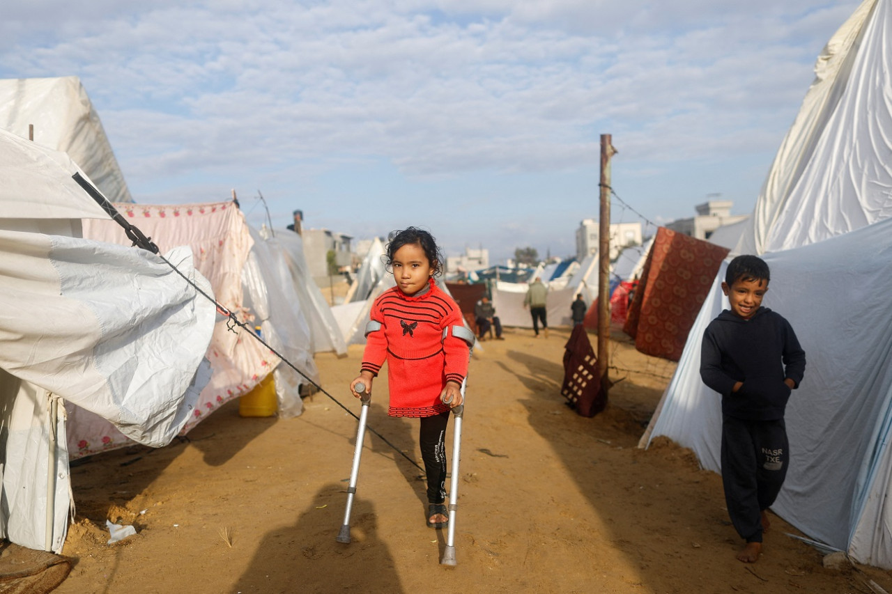 Preocupación por la salud de los niños en la Franja de Gaza. Foto: Reuters