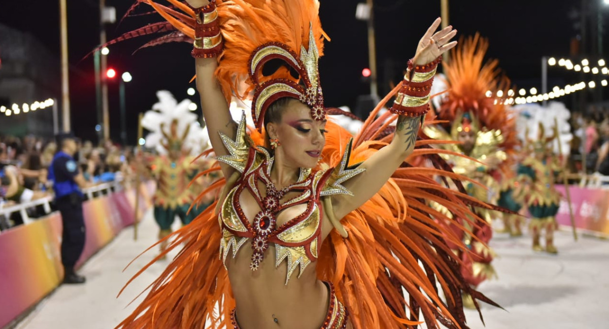 Primera noche del Carnaval de Gualeguaychu.