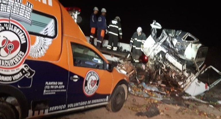 Accidente en Brasil. Foto: X.