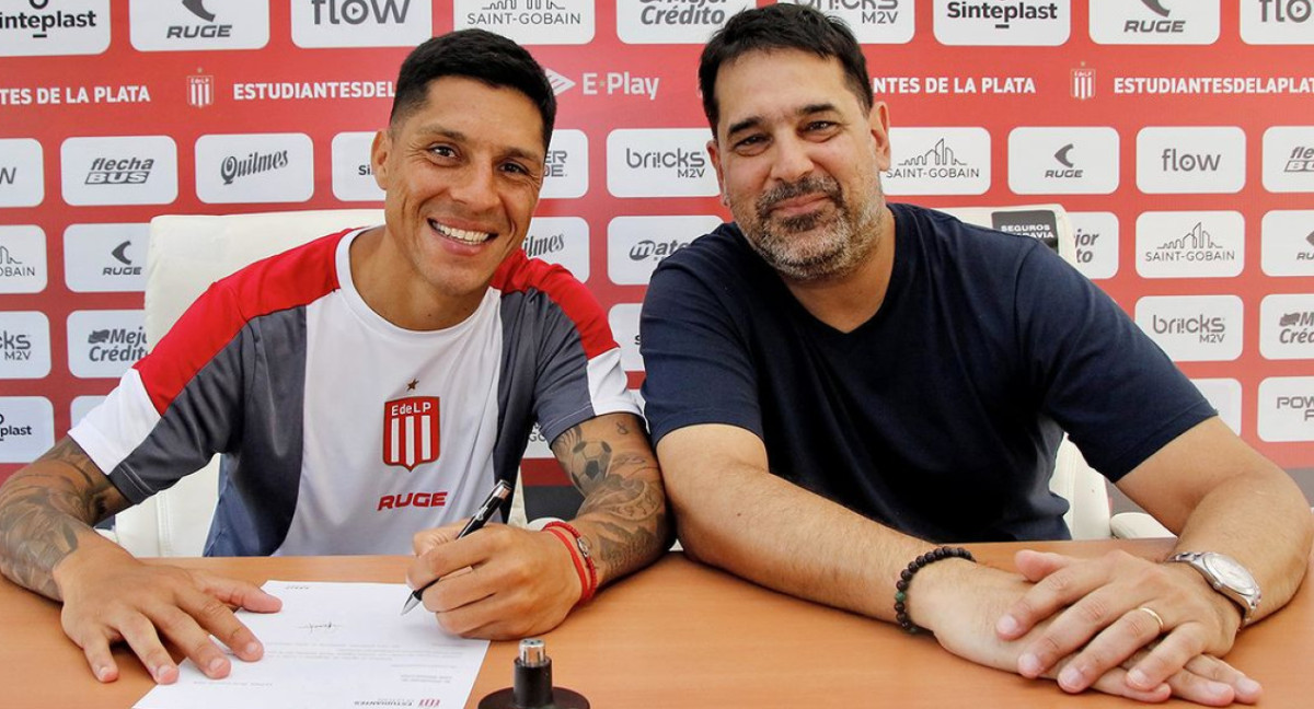 Enzo Pérez firmó contrato con Estudiantes LP. Foto: Instagram.