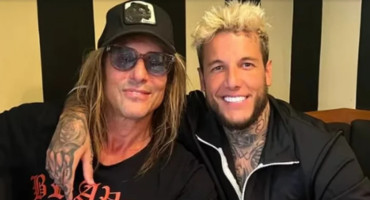 Claudio y Alex Caniggia. Foto: NA.