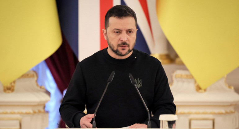 Volodimir Zelenski, presidente de Ucrania. Foto: EFE.