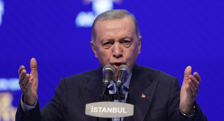 Recep Tayyip Erdogan, presidente de Turquía. Foto: REUTERS.