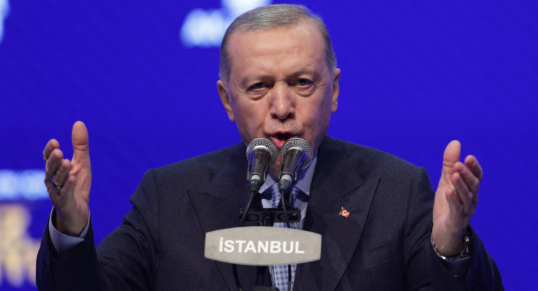 Recep Tayyip Erdogan, presidente de Turquía. Foto: REUTERS.