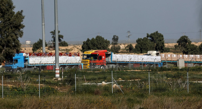 Ayuda humanitaria en la Franja de Gaza. Foto: Reuters