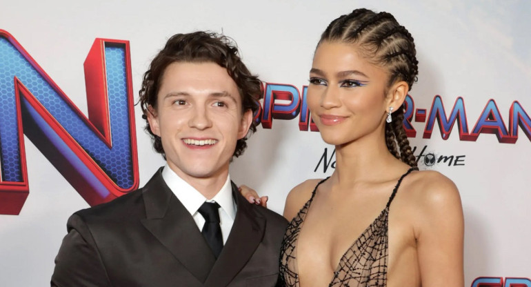 Tom Holland y Zendaya. Foto: Reuters.