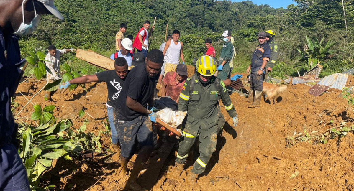 Alud en Colombia. Foto: EFE