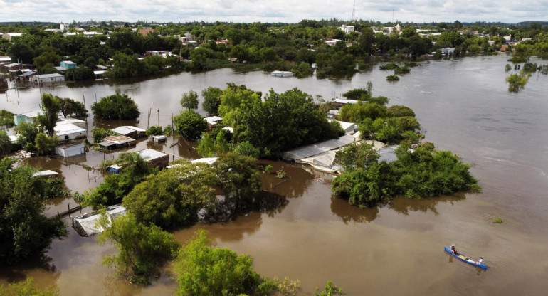 Inundaciones en Corrientes. Foto: NA.