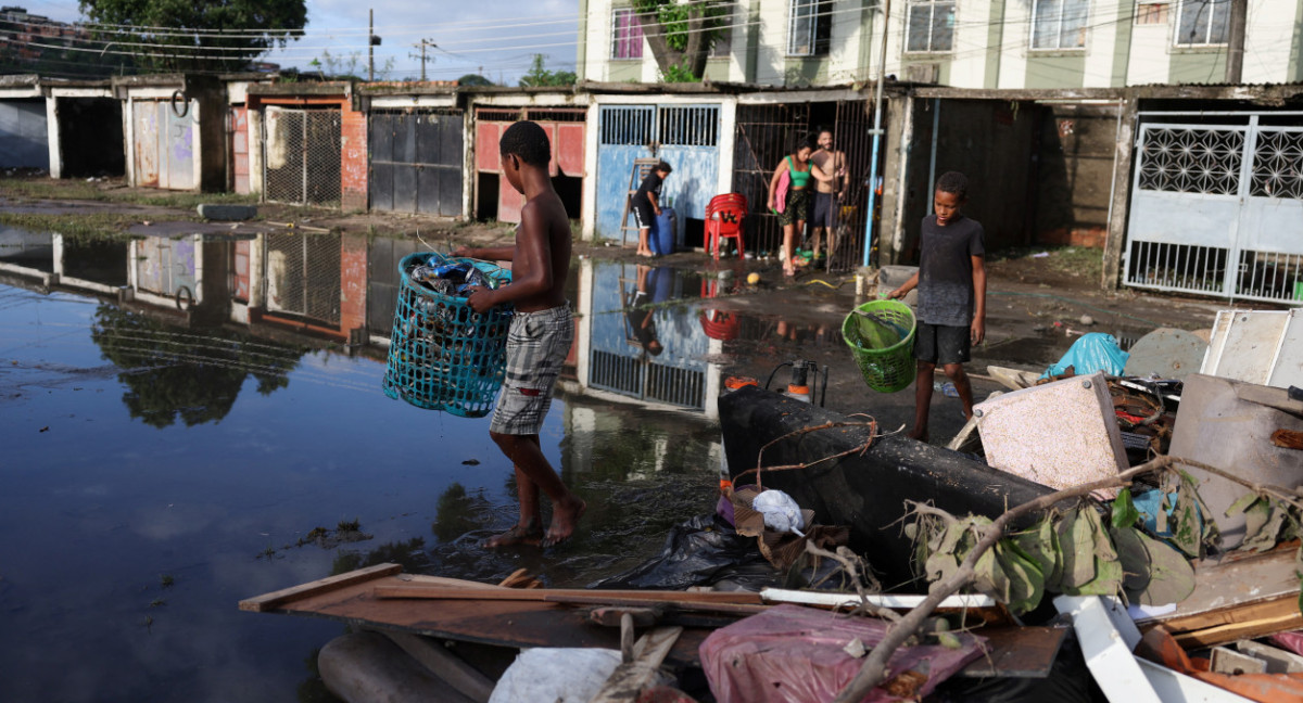 Temporal Río de Janeiro. Foto: Reuters.