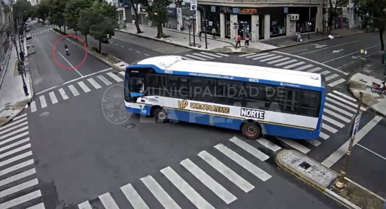 Trágico choque en La Plata. Foto: captura de pantalla