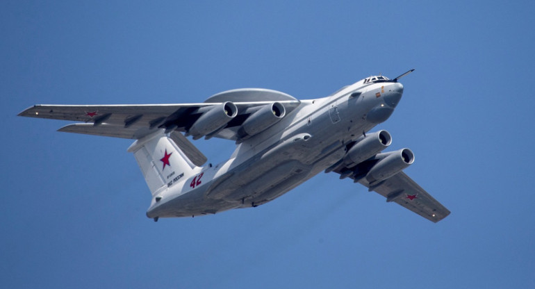 Avión A-50 ruso, derribado por Ucrania. Foto: Reuters.