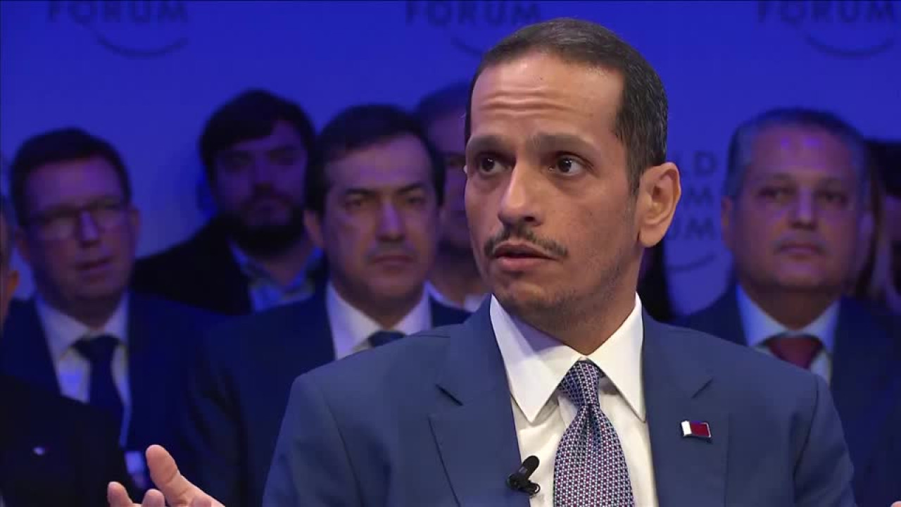 Mohamed bin Abderrahman Al Thani en Foro de Davos. Foto: Reuters