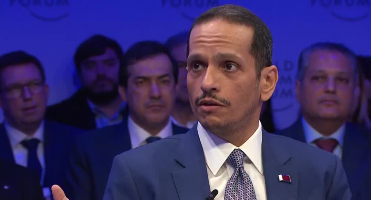 Mohamed bin Abderrahman Al Thani en Foro de Davos. Foto: Reuters